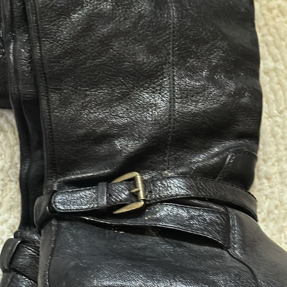 Circa Joan David Sz 9 1/2 black leather tall boots - Picture 7 of 11